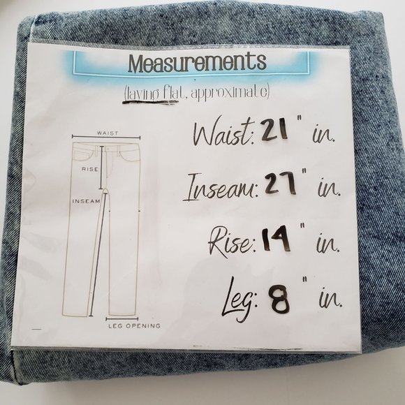 Eloquii Plus Size Super High Rise Blue Jeans Medium Blue Acid Wash - Picture 9 of 12